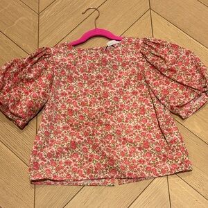 Zara Pink Floral Kids Blouse